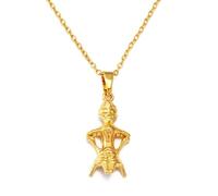 Hdyrpex Kosovo Goddess On The Throne Hyjnesha Ne Fron Pendant Necklaces For Women Men Stainless Steel Pendant Necklace