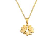 Hdyrpex Peacock Yezidi Lalish Pendant Necklaces For Women Men Assyrians Stainless Steel Kurdish Religious Jewelry Gift