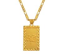 Hdyrpex Prophet Mohammed Allah Pendant Necklace For Women Men Muslim Islamic Arab Ahmed Stainless Steel Pendant Necklace