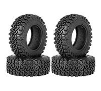 HDYS 4PCS 90mm 1.9 Rubber Tire Wheel Tyres for 1/10 RC Crawler Car TRX4 D90 Axial SCX10 II III Redcat
