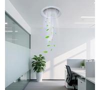 HDYZJQ 10" 12" 14" 18" 20" 22" Round Vent Cover Screw Into Ceiling, Plastic Louver Grill for Cabinet Speaker Attic Kitchen, Universal Return Air Filter Lid(18in/45cm)