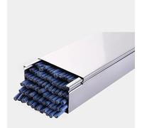 HDYZJQ cable trunking Cable Channels to Hide Wires, Stainless Steels Cable Trunking Raceway for Office/Warehouses/Workshop, Wall Floor Ethernet Wire Concealer(WxH-80x40mm)