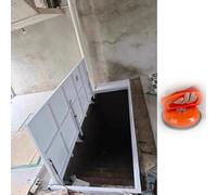 HDYZJQ Flush Floor Hatch Door for Basement, Hidden Crawl Space Access Panel That Accepts Tile Marble or Wooden Flooring, Steel Cellar Entrance Hole Cover(38x38in (97x97cm))