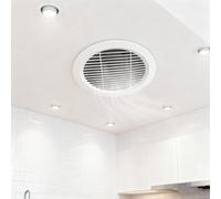 HDYZJQ Plastic Round Ceiling Vent Covers, Indoor Outdoor Decorative Large Hvac Louvered Grill/Heat Duct Exhaust Lid, for Bedroom Bathroom Sheds(45cm/18)