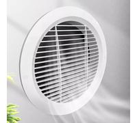 HDYZJQ Round Plastic Louver Soffit Air Vent Screen Grille Cover, Customisable Hvac Ventilation Duct Lid for Home Office Barhroom Garage Flush-mounted(45cm/18inch)