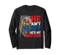 He Aint Heavy Hes My Brother A Combat Medic Or Veteran Nurse Long Sleeve T-Shirt