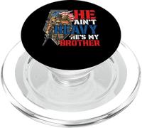 He Aint heavy Hes My Brother A Combat Medic Or Veteran Nurse PopSockets PopGrip for MagSafe