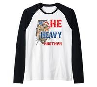 He Aint Heavy Hes My Brother A Combat Medic Or Veteran Nurse Raglan Baseball Tee