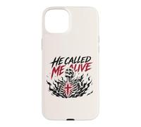 He Called Me Alive Jesus Faith Christian Skeleton Case for iPhone 15 Plus