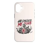 He Called Me Alive Jesus Faith Christian Skeleton Case for iPhone 16 Plus