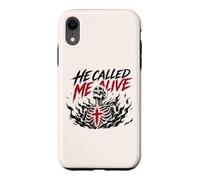He Called Me Alive Jesus Faith Christian Skeleton Case for iPhone XR