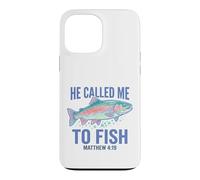 He Called Me to Fish Matthew 4 19 Bible Verse Faith Jesus Case for iPhone 13 Pro Max