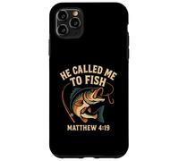 He Called Me To Fish Matthew 4:19 Christian Fishing Case for iPhone 11 Pro Max