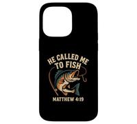 He Called Me To Fish Matthew 4:19 Christian Fishing Case for iPhone 14 Pro Max