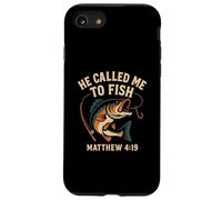 He Called Me To Fish Matthew 4:19 Christian Fishing Case for iPhone SE (2020) / 7/8