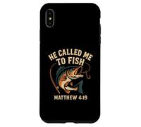 He Called Me To Fish Matthew 4:19 Christian Fishing Case for iPhone XS Max