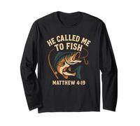 He Called Me to Fish Matthew 4:19 Christian Fishing Long Sleeve T-Shirt