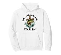 He Called Me To Fish Matthew 4:19 Jesus Fishing Fisherman Pullover Hoodie