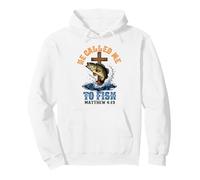 He Called Me To Fish Matthew 4:19 Jesus Fishing Fisherman Pullover Hoodie