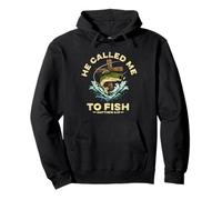 He Called Me To Fish Matthew 4:19 Jesus Fishing Fisherman Pullover Hoodie