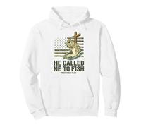 He Called Me To Fish Matthew 4:19 Jesus Fishing Fisherman Pullover Hoodie