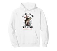 He Called Me To Fish Matthew 4:19 Jesus Fishing Fisherman Pullover Hoodie