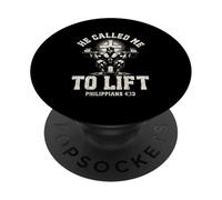 He called me to lift Christian faith gym Lifting PopSockets Adhesive PopGrip