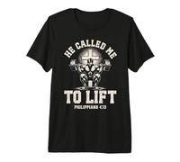 He Called me to Lift Christian Faith Gym Lifting Premium T-Shirt