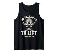 He Called me to Lift Christian Faith Gym Lifting Tank Top
