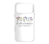 He Calls Me Beautiful One Song of Solomon 2:10 Bible Verse Case for iPhone 17 Pro Max