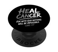 He Can Heal Cancer Brain Cancer Tumor Christian Bible Verse PopSockets Adhesive PopGrip