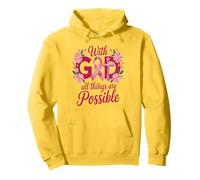 He Can Heal Cancer For With God Nothing Will Be Impossible Pullover Hoodie