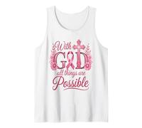 He Can Heal Cancer For With God Nothing Will Be Impossible Tank Top