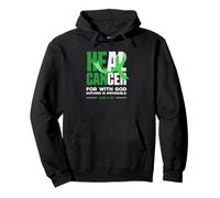He Can Heal Christian Faith Ribbon Luke 1-37 Pullover Hoodie