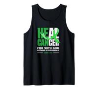 He Can Heal Christian Faith Ribbon Luke 1-37 Tank Top