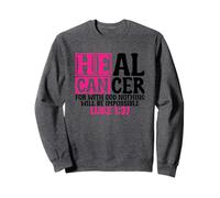 He Can Luke 1:37 Faith Bible Verse Quote Sweatshirt