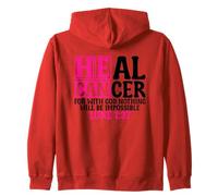 He Can Luke 1:37 Faith Bible Verse Quote Zip Hoodie
