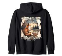 He Counts the Stars and Calls Them All by Name Bibel Verse Zip Hoodie