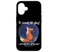 He Counts the Stars and Calls Them All by Name Christian Fox Case for iPhone 16