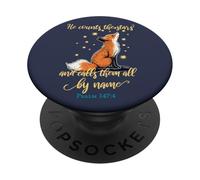 He Counts the Stars and Calls Them All by Name Christian Fox PopSockets Adhesive PopGrip