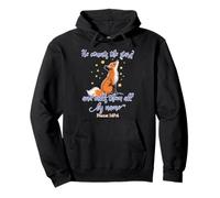 He Counts the Stars and Calls Them All by Name Christian Fox Pullover Hoodie