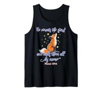 He Counts the Stars and Calls Them All by Name Christian Fox Tank Top