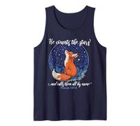 He Counts The Stars and Calls Them All by Name Christian Fox Tank Top
