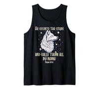 He Counts The Stars and Calls Them All by Name Polar Wolf Tank Top
