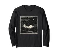 He Counts The Stars and Calls Them All by Name Psalm 147:4 Long Sleeve T-Shirt