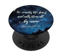 He Counts The Stars And Calls Them All By Name Psalm 147:4 PopSockets Adhesive PopGrip