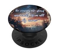 He Counts The Stars And Calls Them All By Name Psalm 147:4 PopSockets Adhesive PopGrip