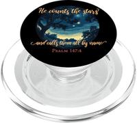 He Counts The Stars And Calls Them All By Name Psalm 147:4 PopSockets PopGrip for MagSafe
