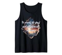 He Counts The Stars and Calls Them All by Name Psalm 147:4 Tank Top