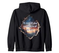He Counts The Stars And Calls Them All By Name Psalm 147:4 Zip Hoodie
